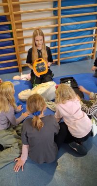 Uczniowie podczas warsztatów