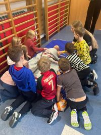 Uczniowie podczas warsztatów