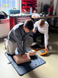 Uczniowie podczas warsztatów