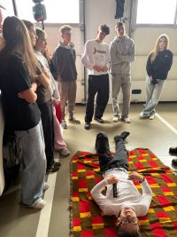 Uczniowie podczas warsztatów