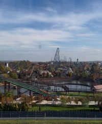 widok na atrakcje Energilandii