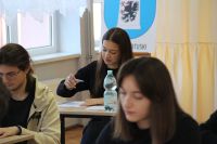 Uczniowie podczas konkursu