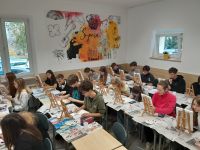 Uczniowie podczas warsztatów