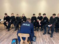 Uczniowie podczas warsztatów