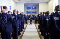 Aspiranci podczas przysięgi