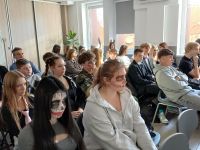 Uczniowie podczas wykładu