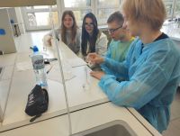 Uczniowie podczas warsztatów