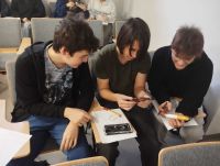 Uczniowie podczas warsztatów