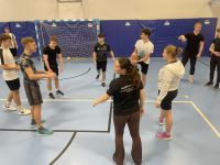 Uczniowie podczas testu