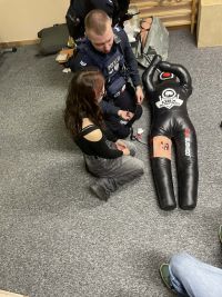 Uczniowie podczas warsztatów