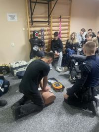 Uczniowie podczas warsztatów