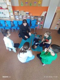 Uczniowie podczas warsztatów