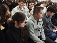 Uczniowie podczas warsztatów