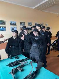 Uczniowie podczas zwiedzania