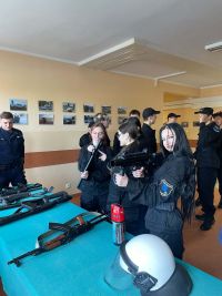 Uczniowie podczas zwiedzania