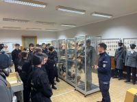 Uczniowie podczas zwiedzania