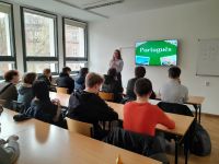 Uczniowie podczas wycieczki