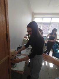 Uczniowie podczas warsztatów