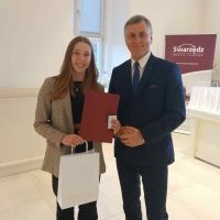 Jagoda z burmistrzem Miasta i Gminy Swarzędz