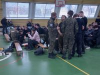 Uczniowie podczas zawodów