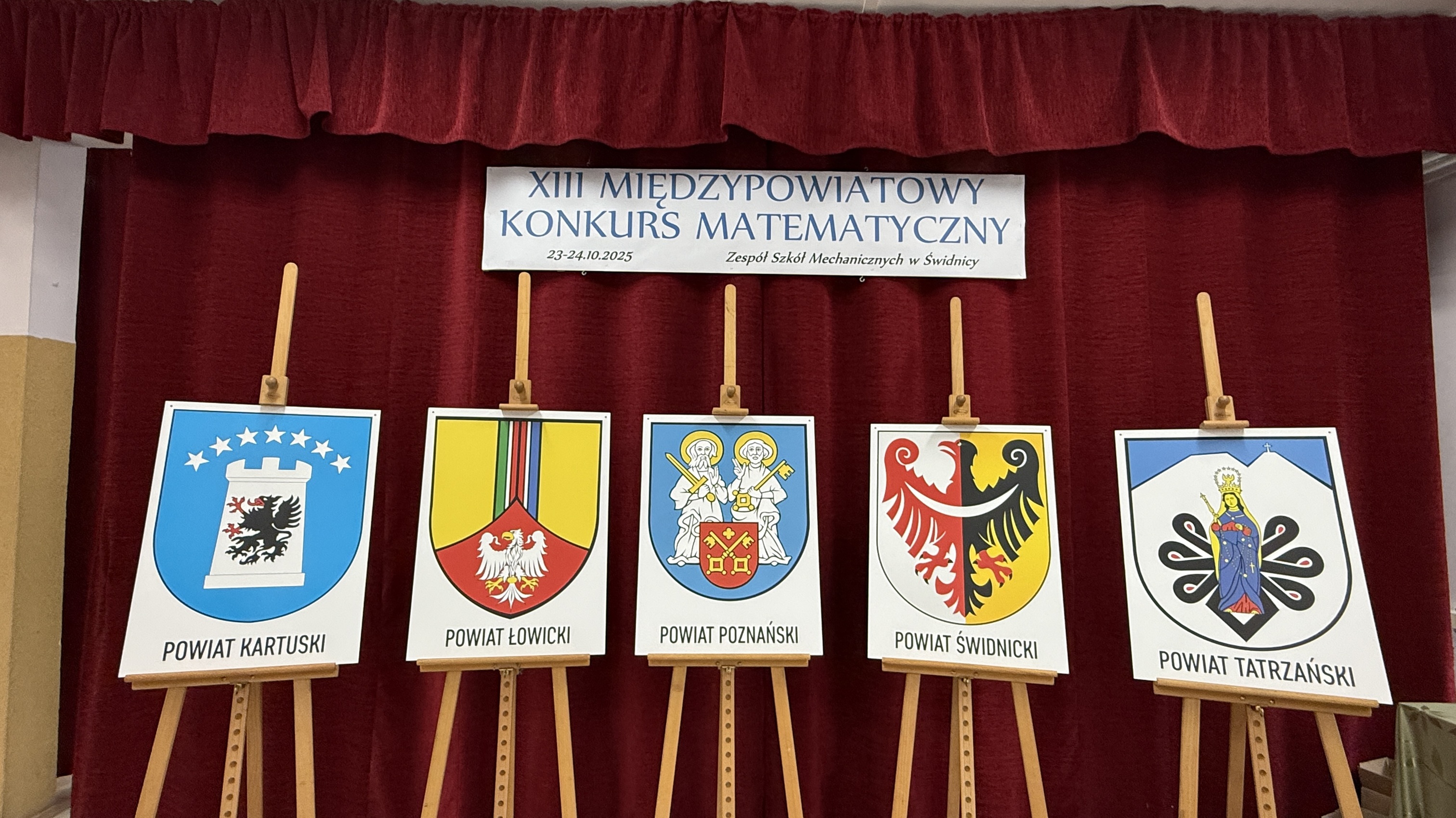 Finał XIII Międzypowiatowego Konkursu Matematycznego.